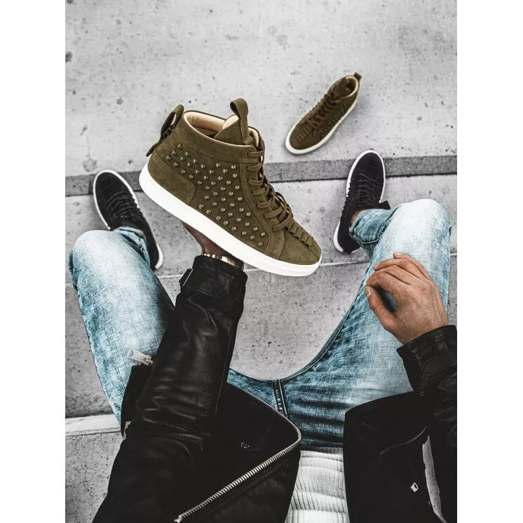 Vīriešu haki krāsas sportiska stila zābaki Derol