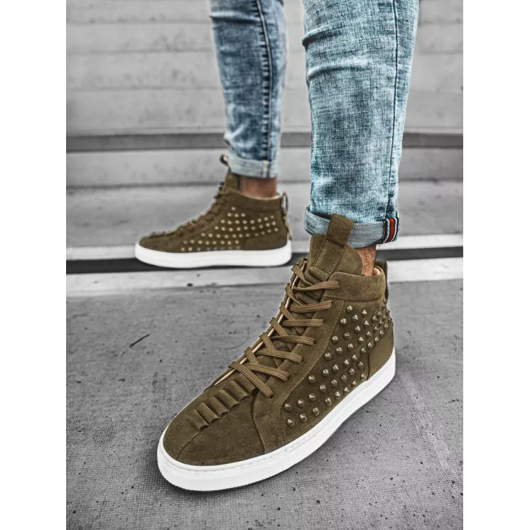 Vīriešu haki krāsas sportiska stila zābaki Derol