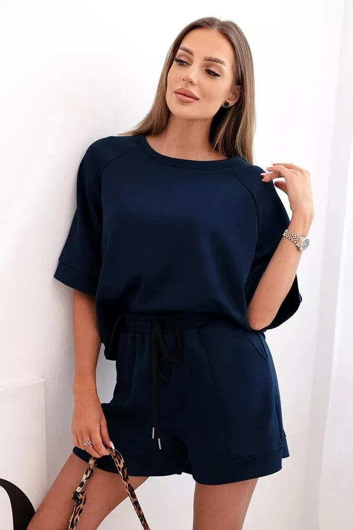 Sieviešu tumši zils komplekts Nika.