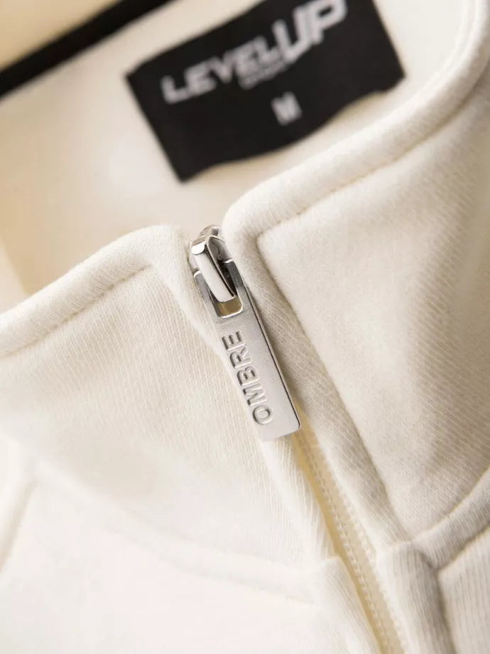 Vīriešu brūns džemperis ar apkakli Olin