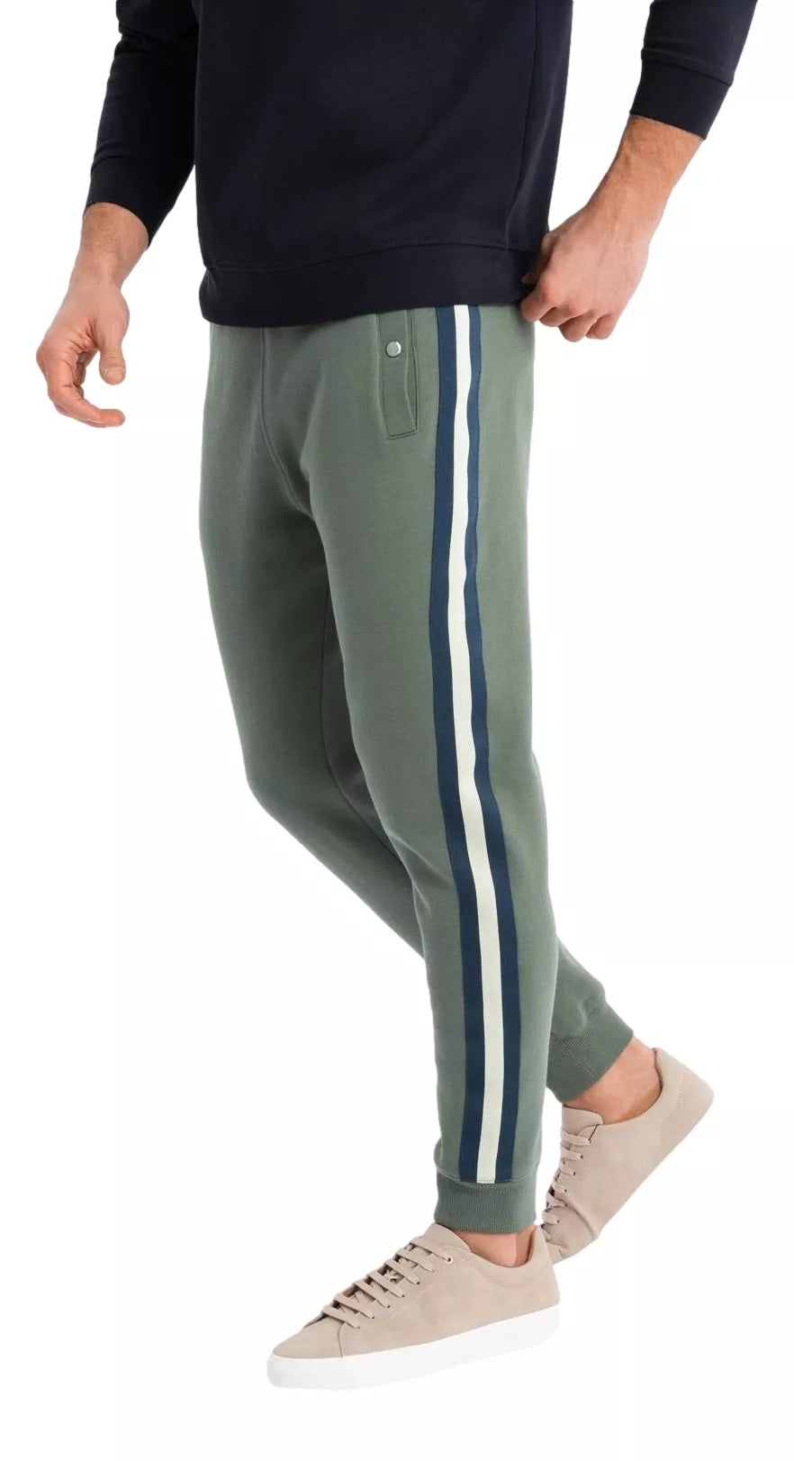 Vīriešu haki krāsas ikdienas bikses Olin