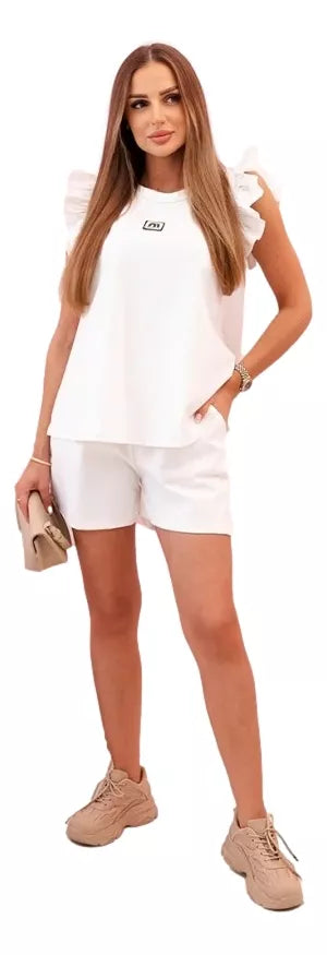 Sieviešu balts komplekts Glossy