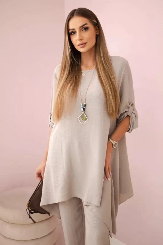 Sieviešu tumši brūns komplekts Elis