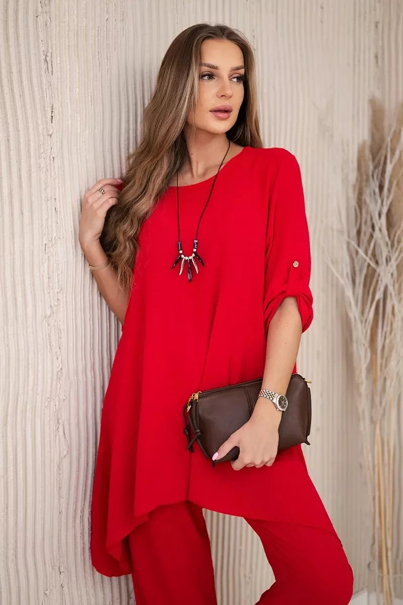 Sieviešu sarkans komplekts Elis