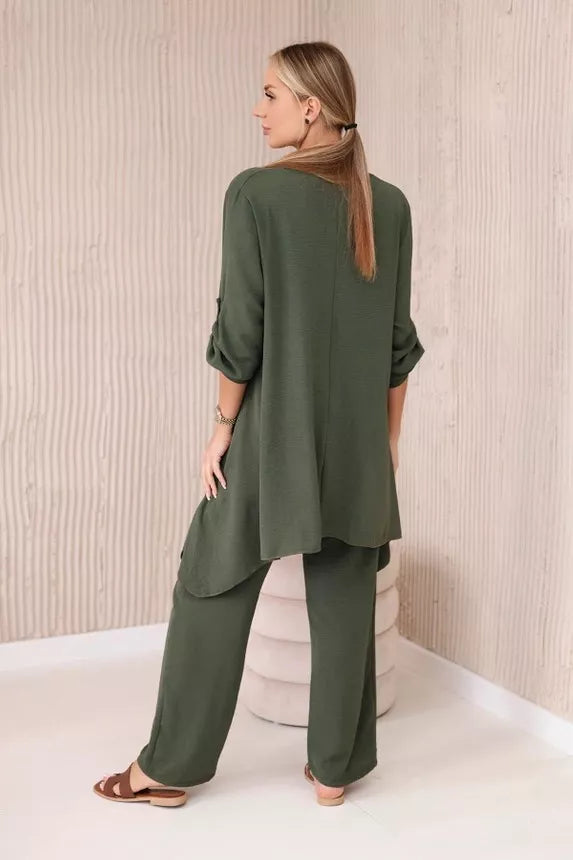 Sieviešu haki krāsas komplekts Elis