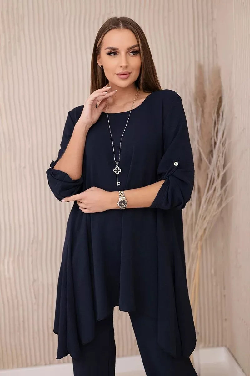 Sieviešu tumši zils komplekts Elis