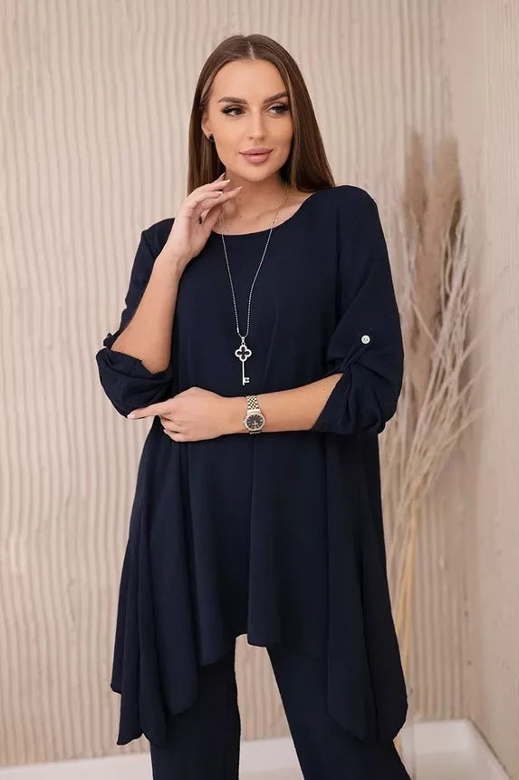 Sieviešu tumši zils komplekts Elis