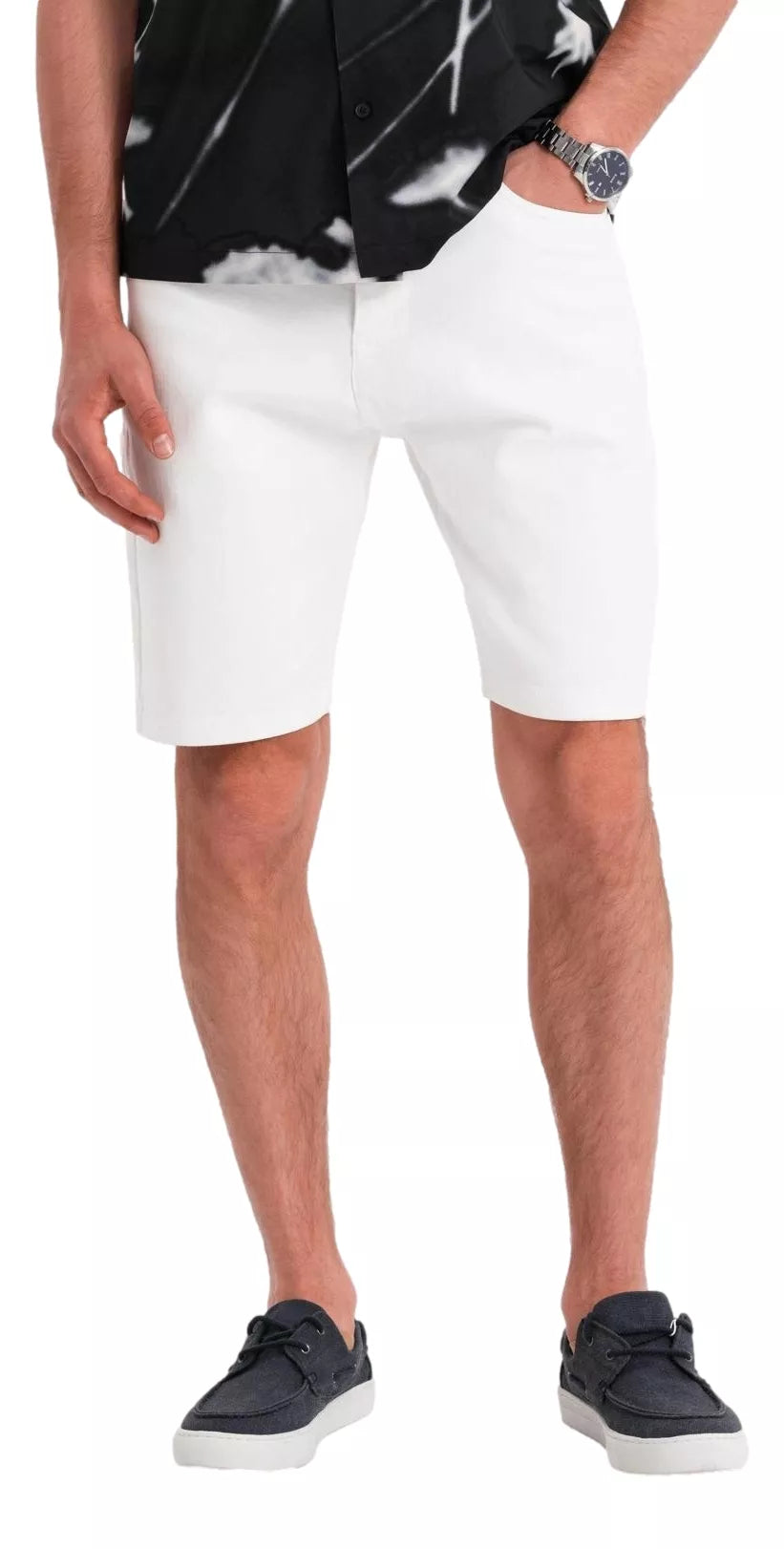 Vīriešu balti džinsa šorti Celtic