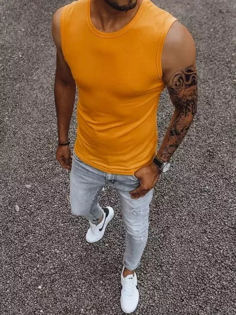 Vīriešu oranžs T-krekls Lock