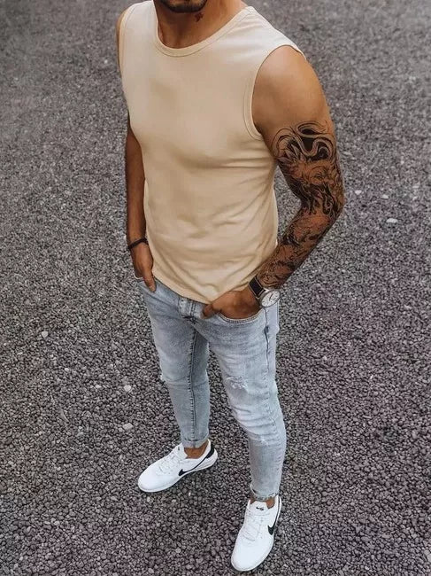 Vīriešu brūns T-krekls Lock