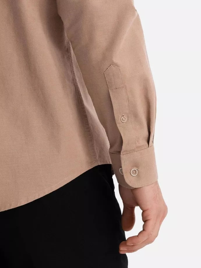 Vīriešu gaiši brūns krekls Arlas