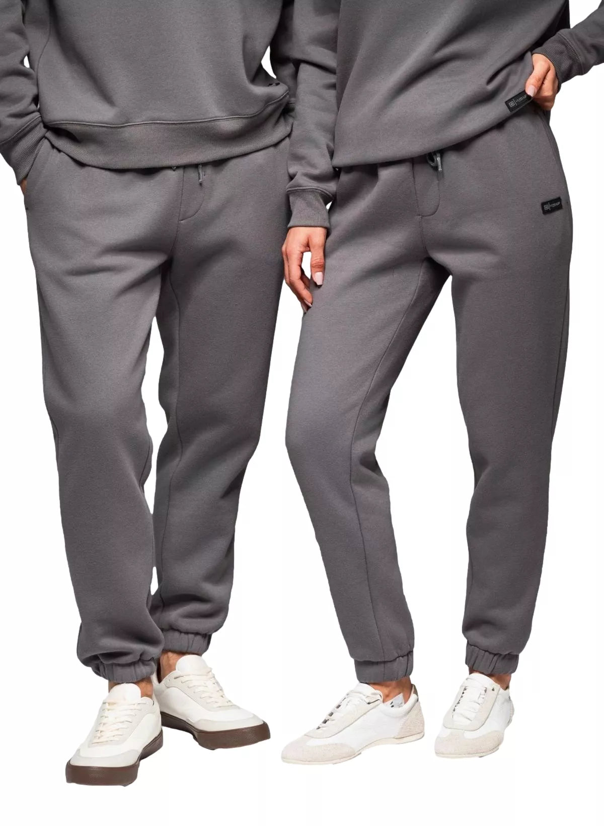 Unisex ikdienas tumši pelēkas bikses Argan