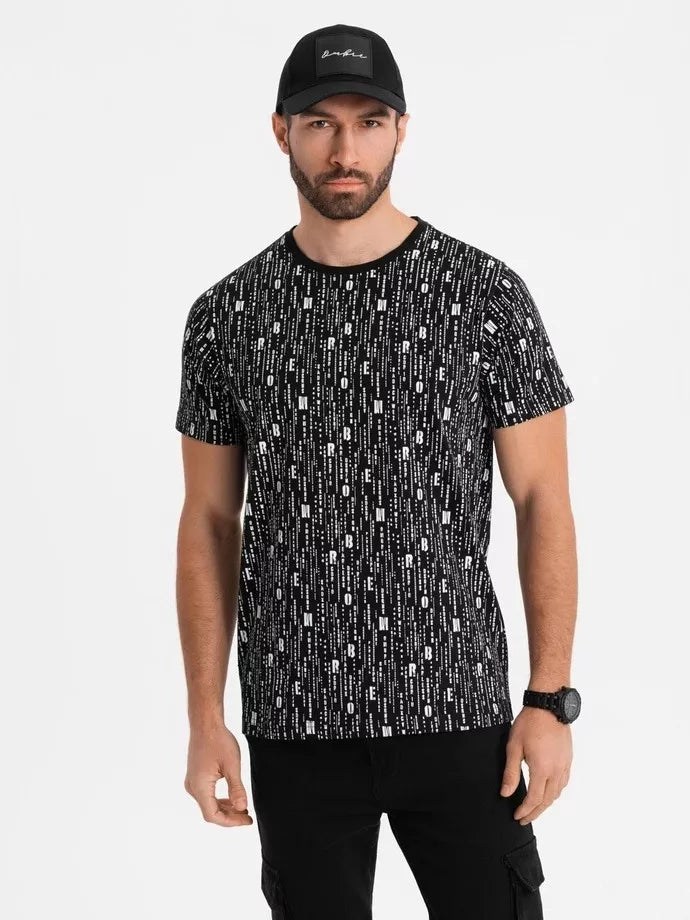 Vīriešu melns T-krekls Authentic