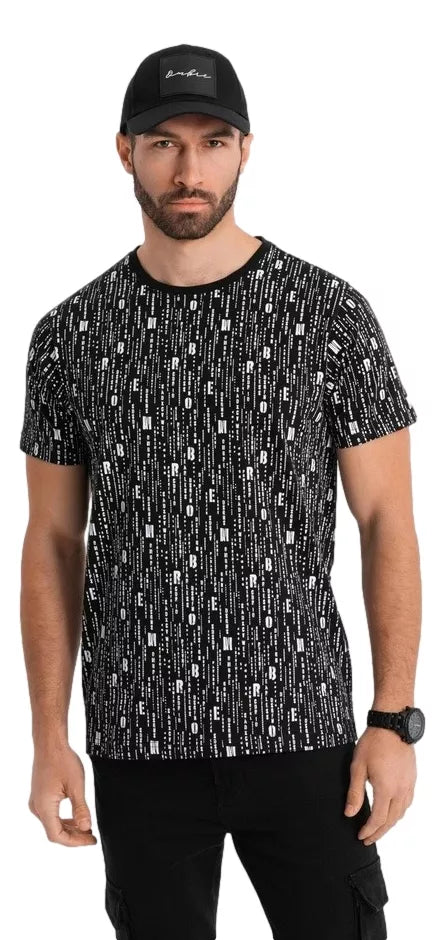 Vīriešu melns T-krekls Authentic