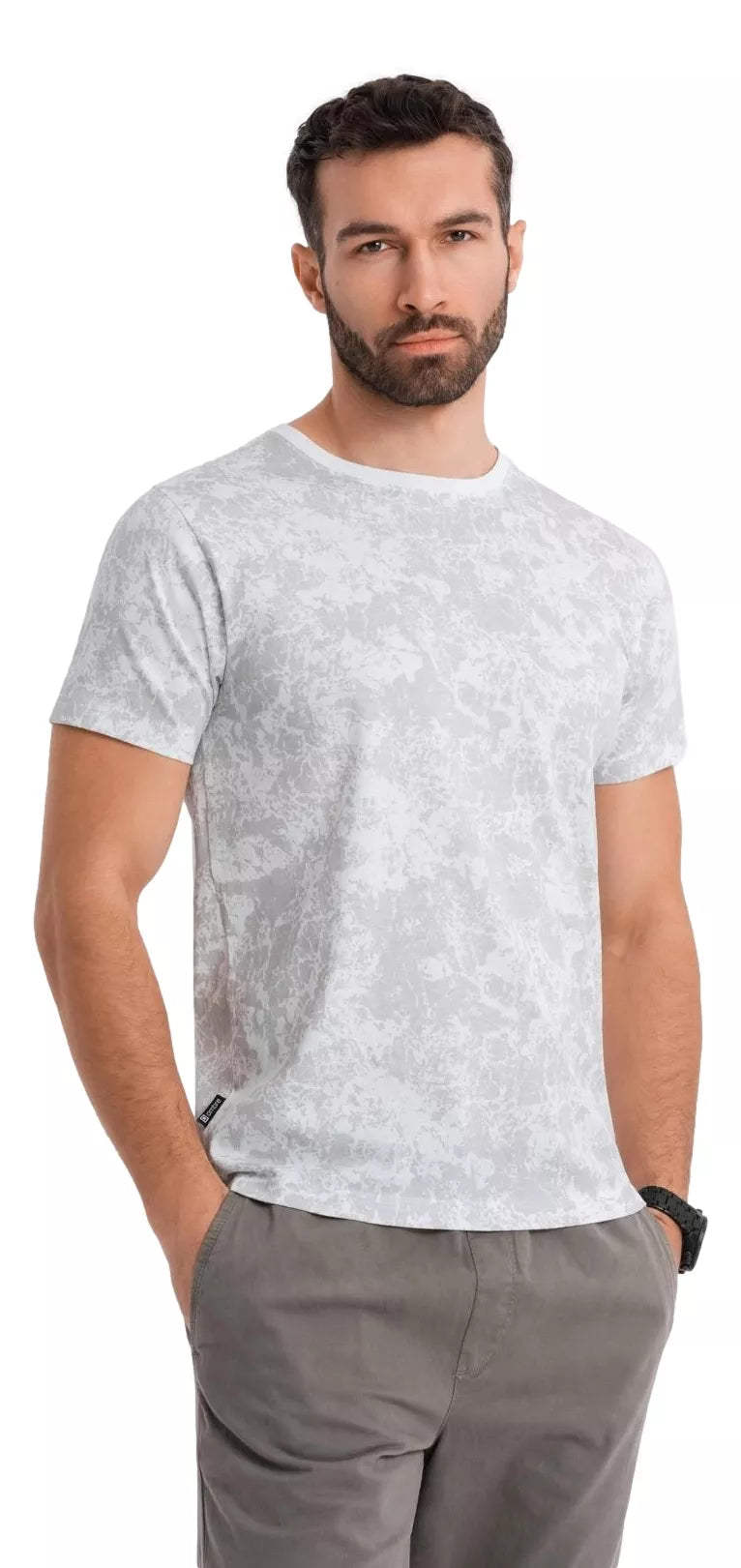 Vīriešu balts T-krekls Bracon