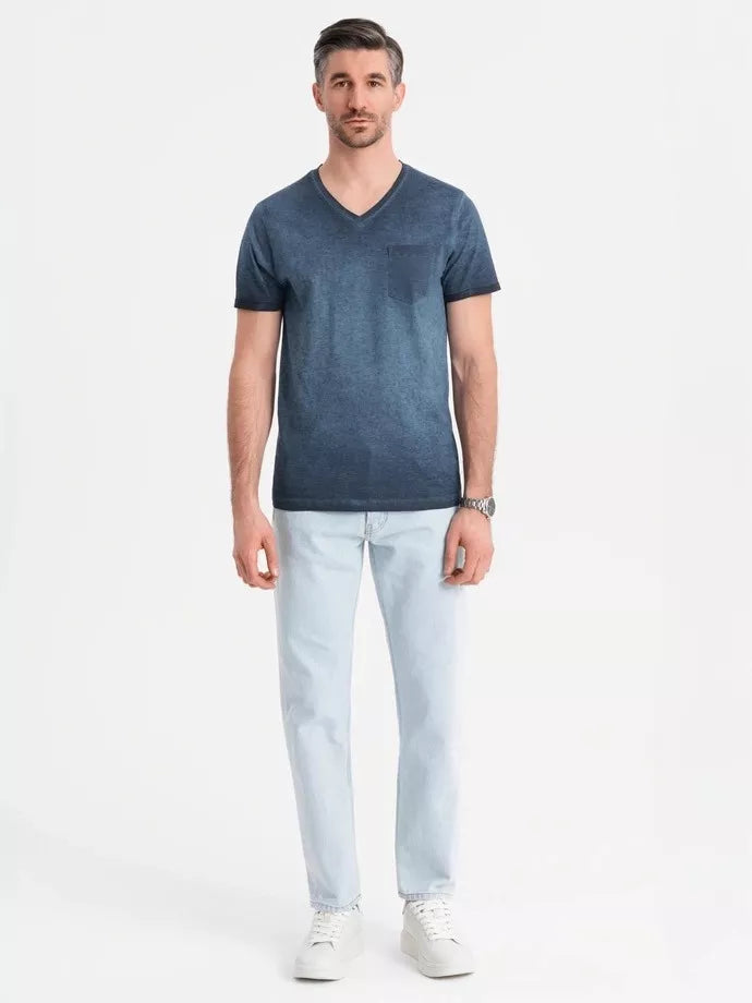 Vīriešu tumši zils Montel T-krekls