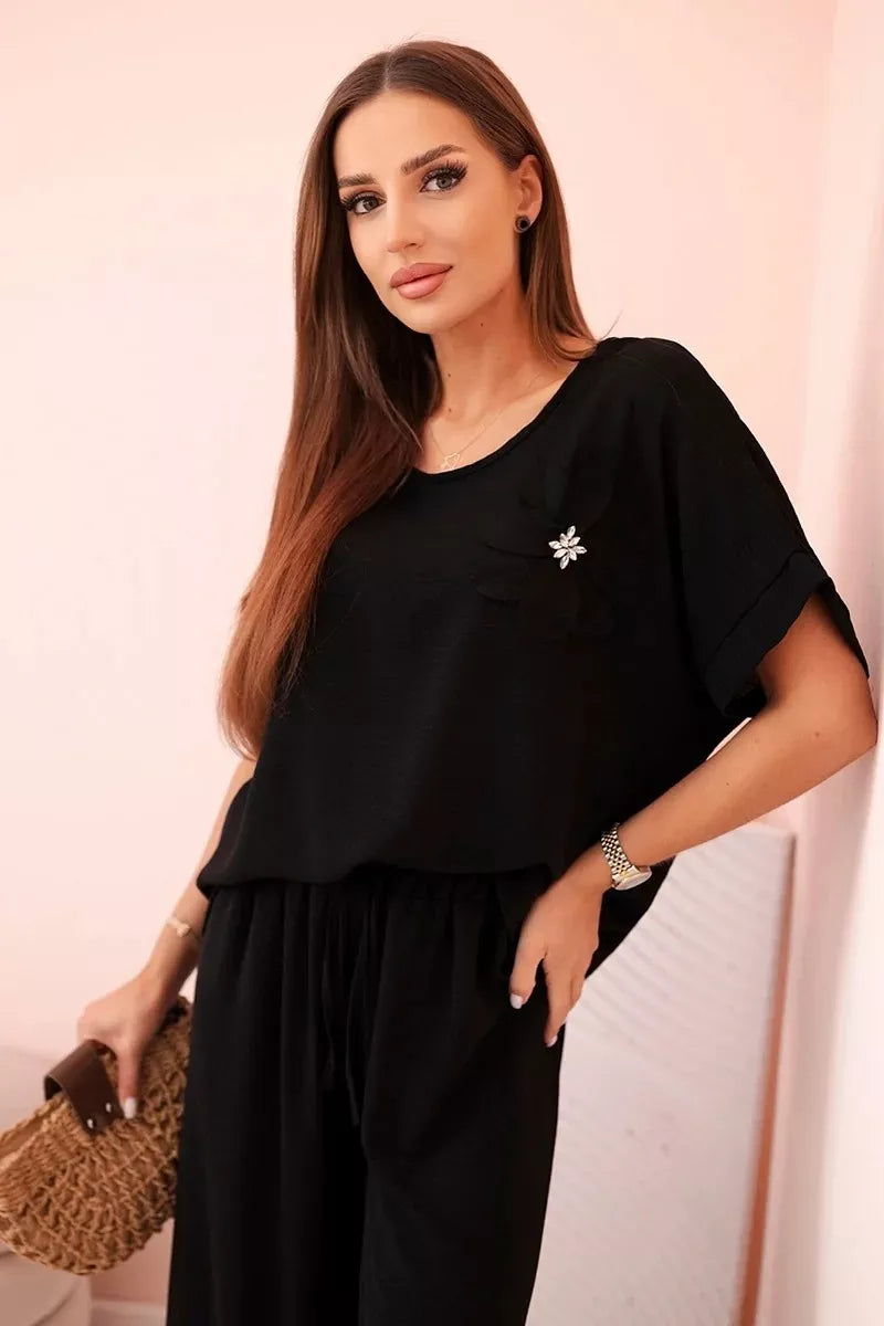 Sieviešu melns komplekts Loren