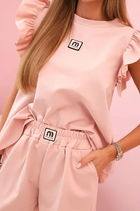 Sieviešu gaiši rozā krāsas komplekts Colton.