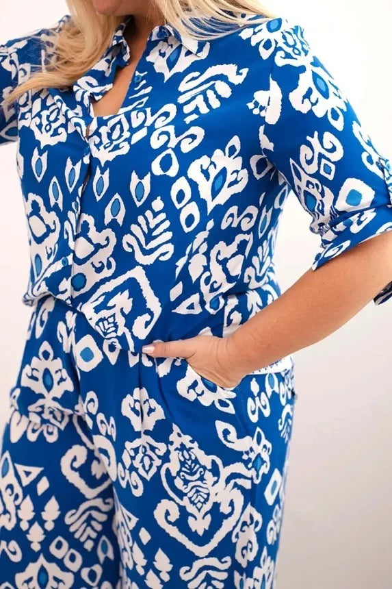 Sieviešu zils komplekts Anda.