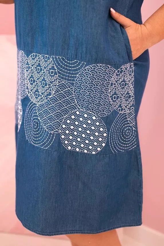 Sieviešu zila kleita Norval 