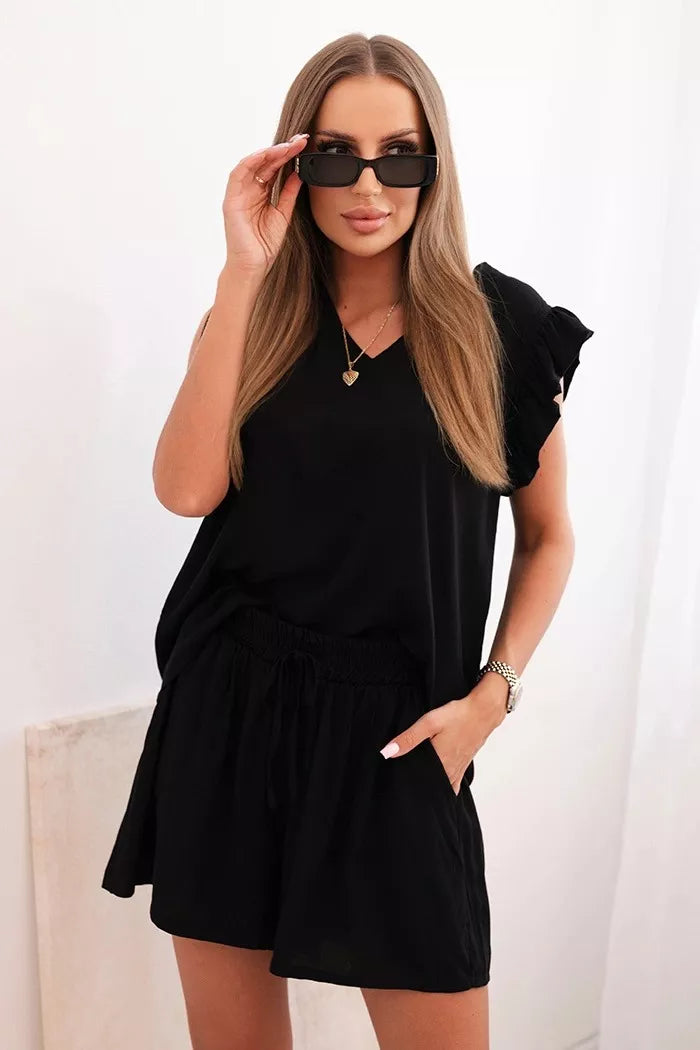 Sieviešu melns komplekts Adelain