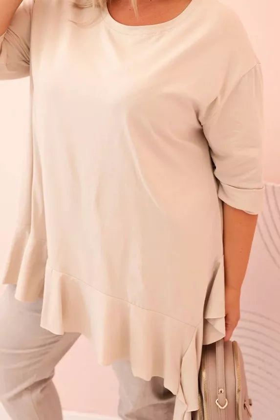 Sieviešu gaiši brūna blūze Berin