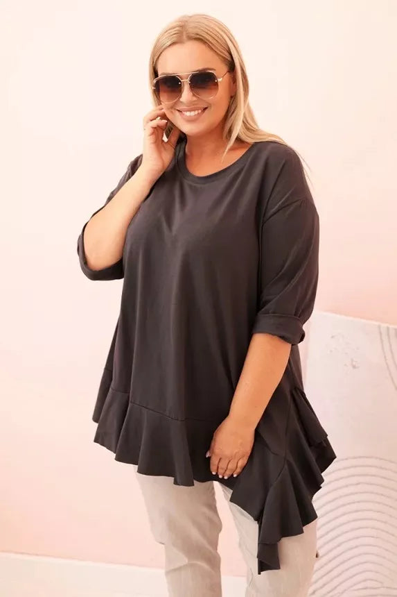 Sieviešu tumši pelēka blūze Berin