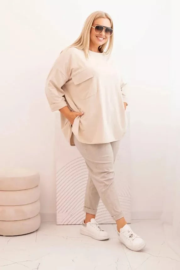 Sieviešu gaiši brūna blūze Margo