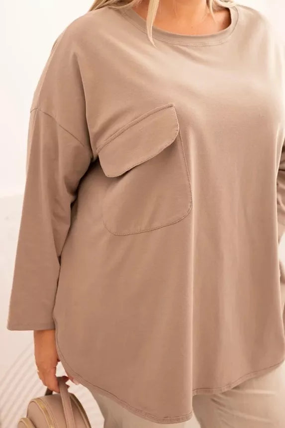 Sieviešu brūna blūze Margo