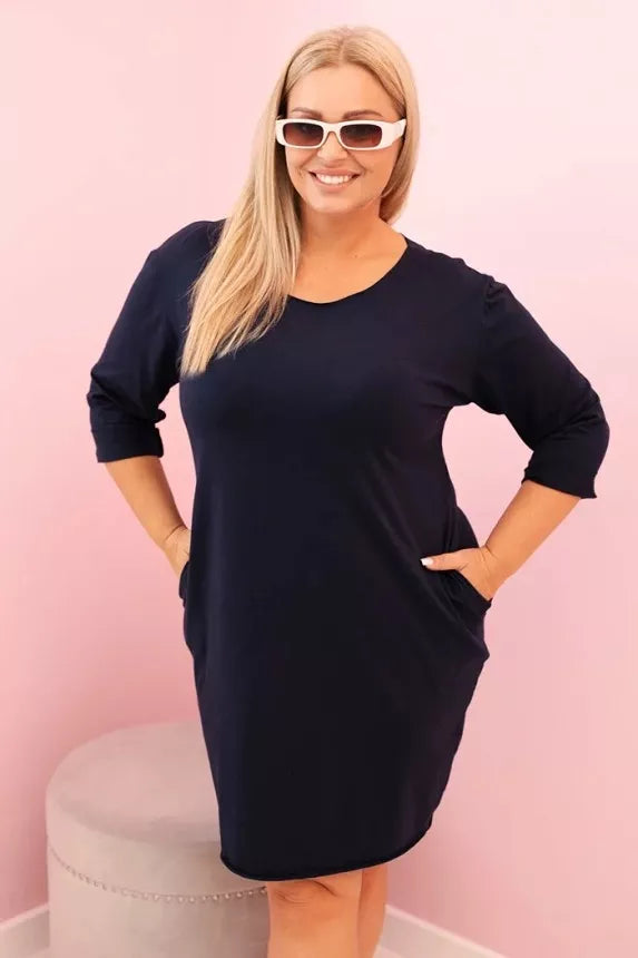 Sieviešu tumši zila kleita Lena