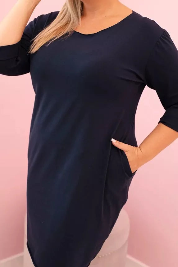 Sieviešu tumši zila kleita Lena