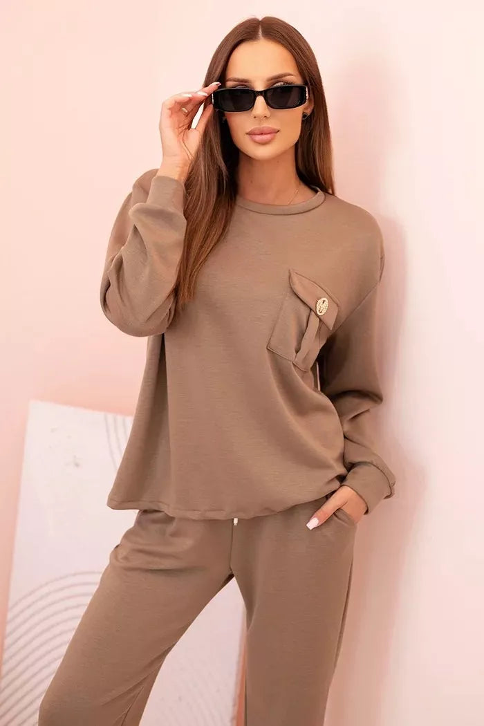 Sieviešu brūns komplekts Naomi