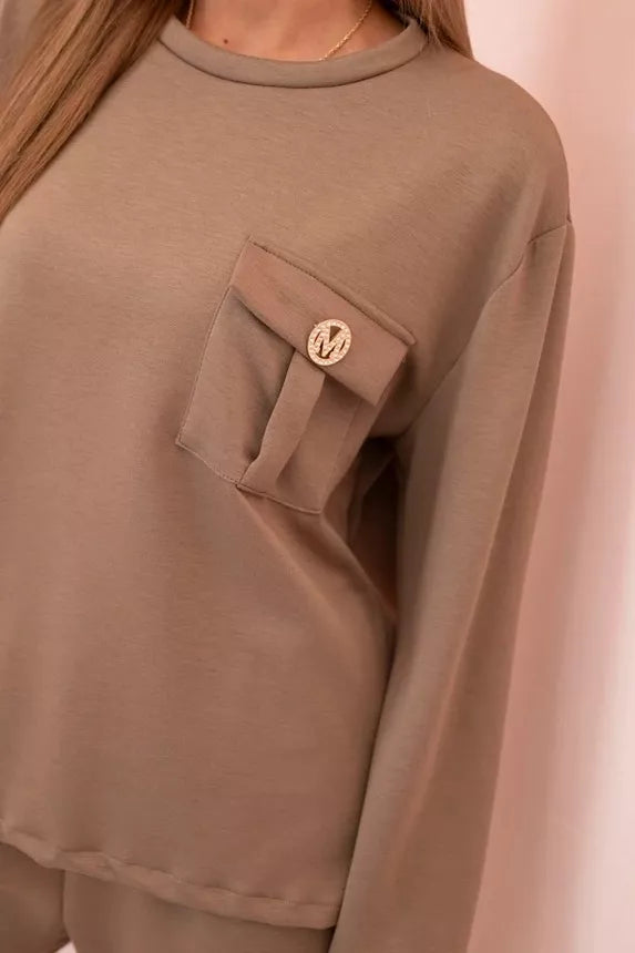 Sieviešu brūns komplekts Naomi