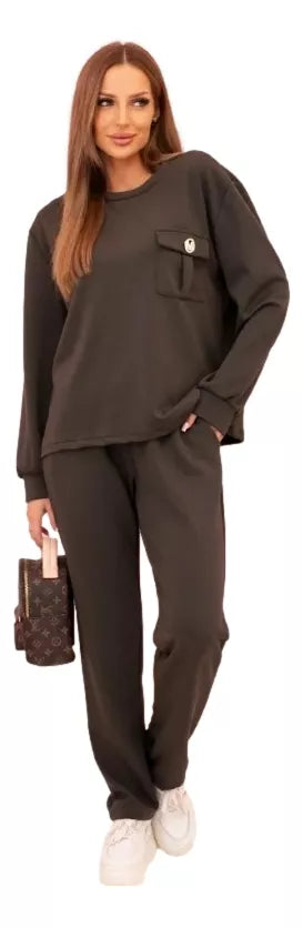 Naomi sieviešu komplekts haki krāsā.