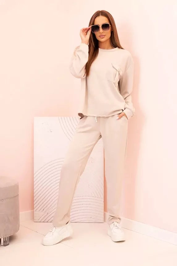 Sieviešu gaiši brūns komplekts Naomi.