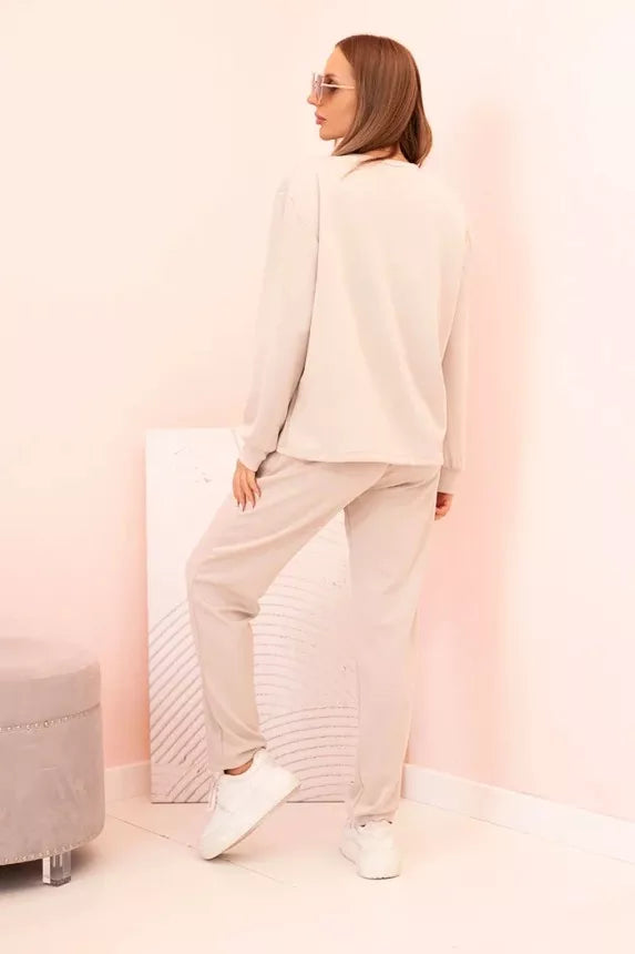 Sieviešu gaiši brūns komplekts Naomi.