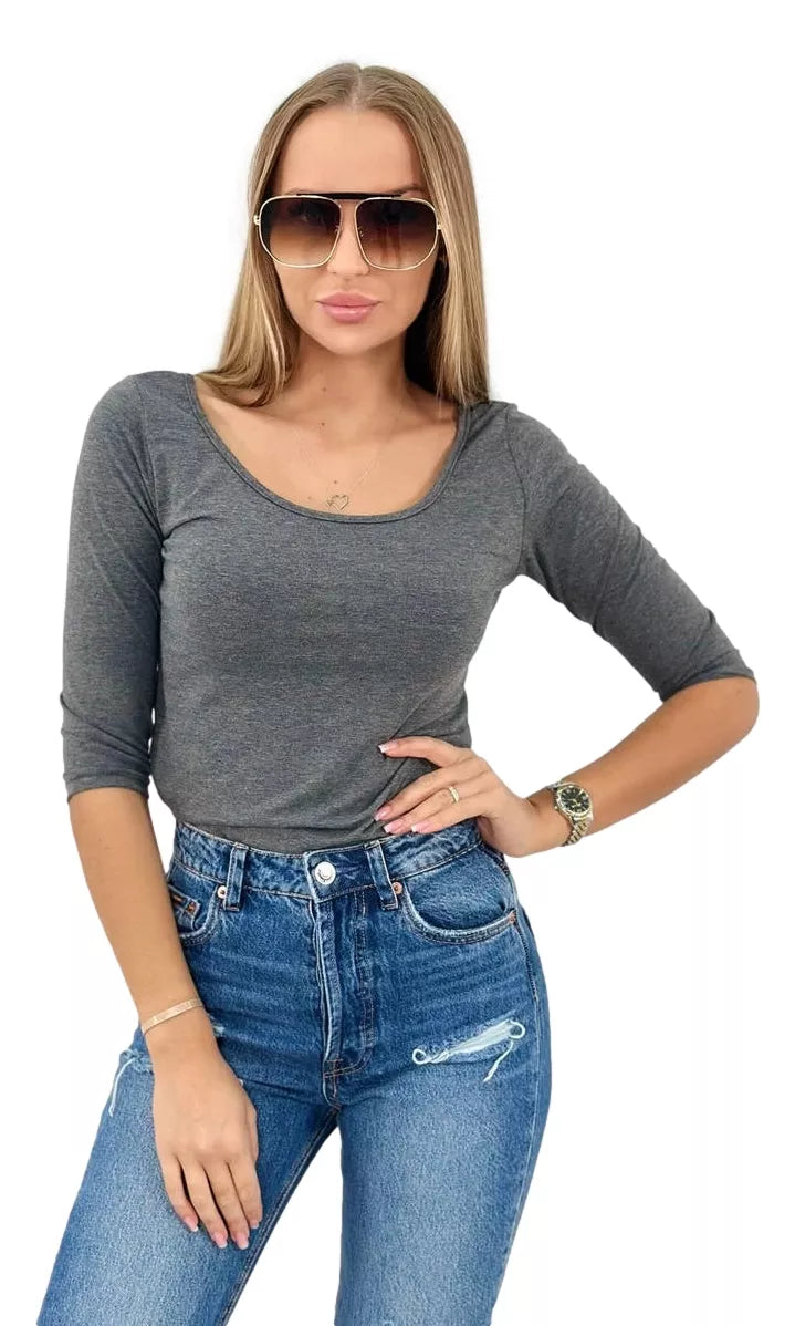 Sieviešu tumši pelēka blūze Sonic 