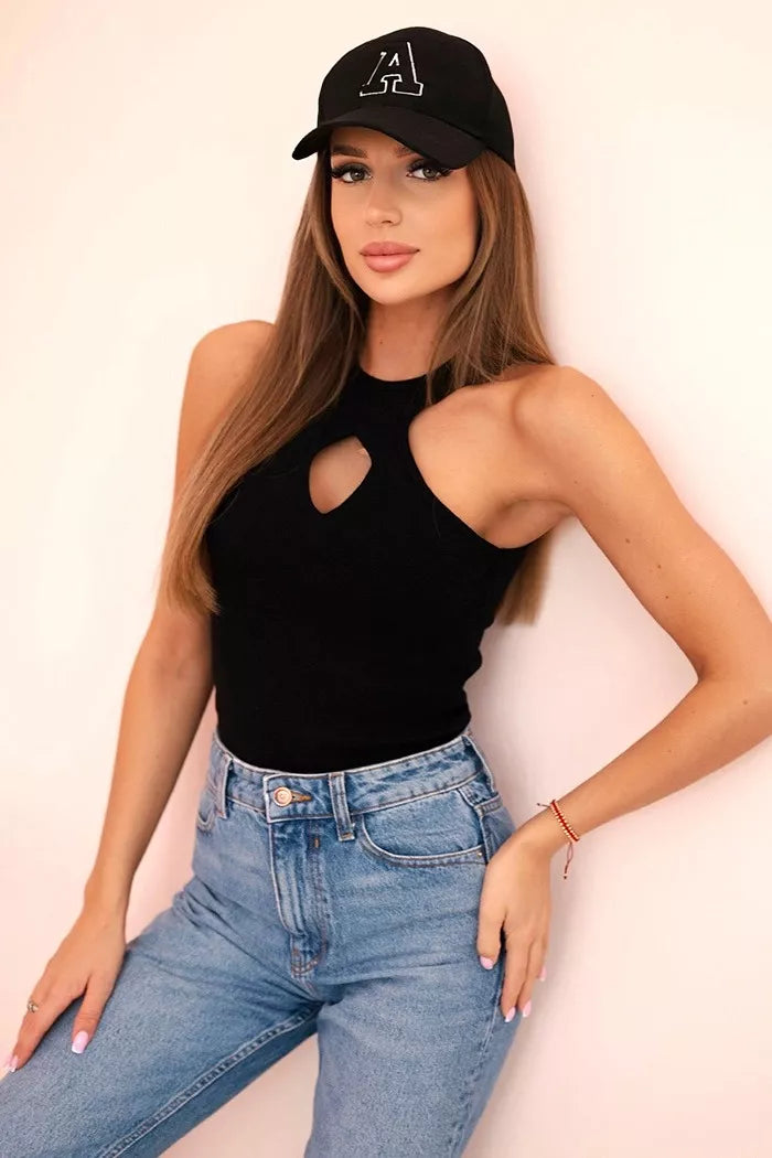 Sieviešu melna blūze Krosy