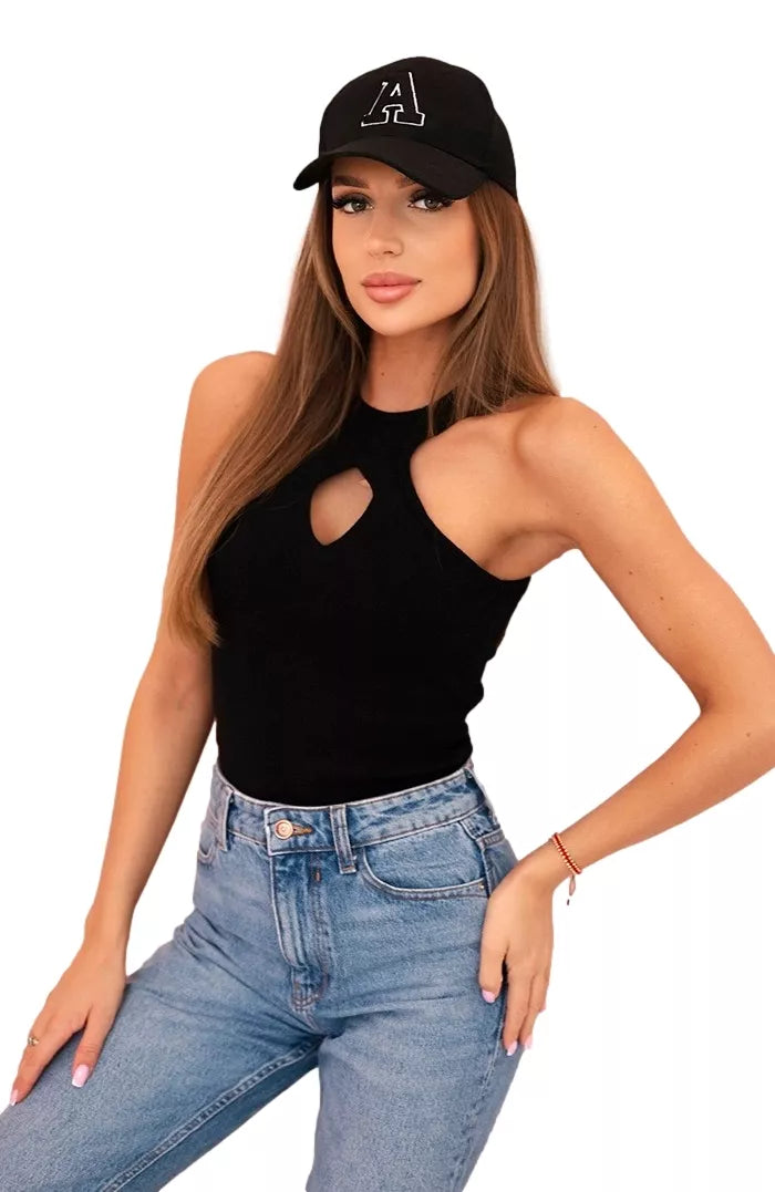 Sieviešu melna blūze Krosy