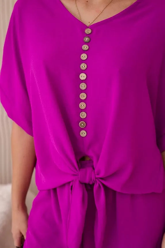 Sieviešu violets komplekts Folk