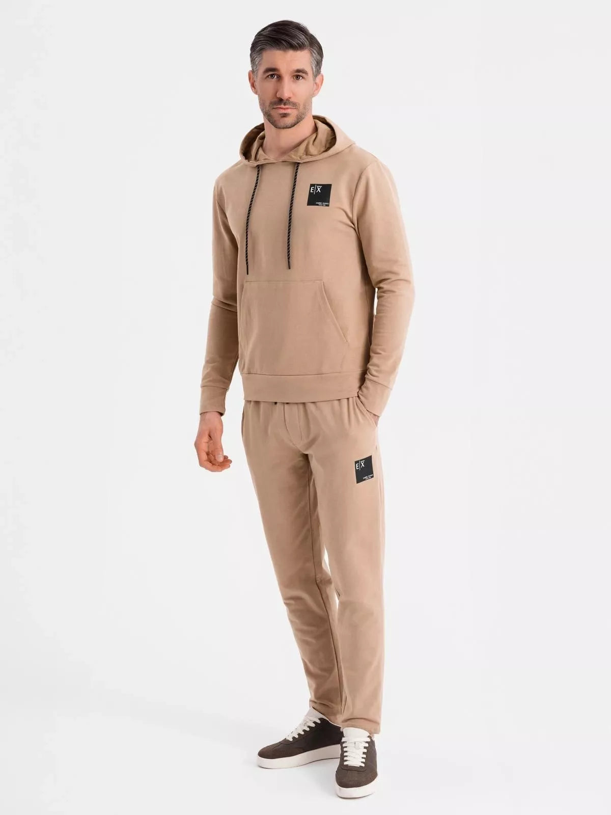 Vīriešu gaiši brūns brīvā laika uzvalks Denat