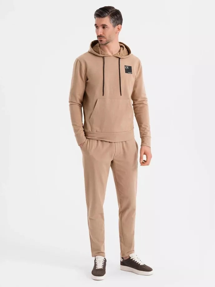 Vīriešu gaiši brūns brīvā laika uzvalks Denat