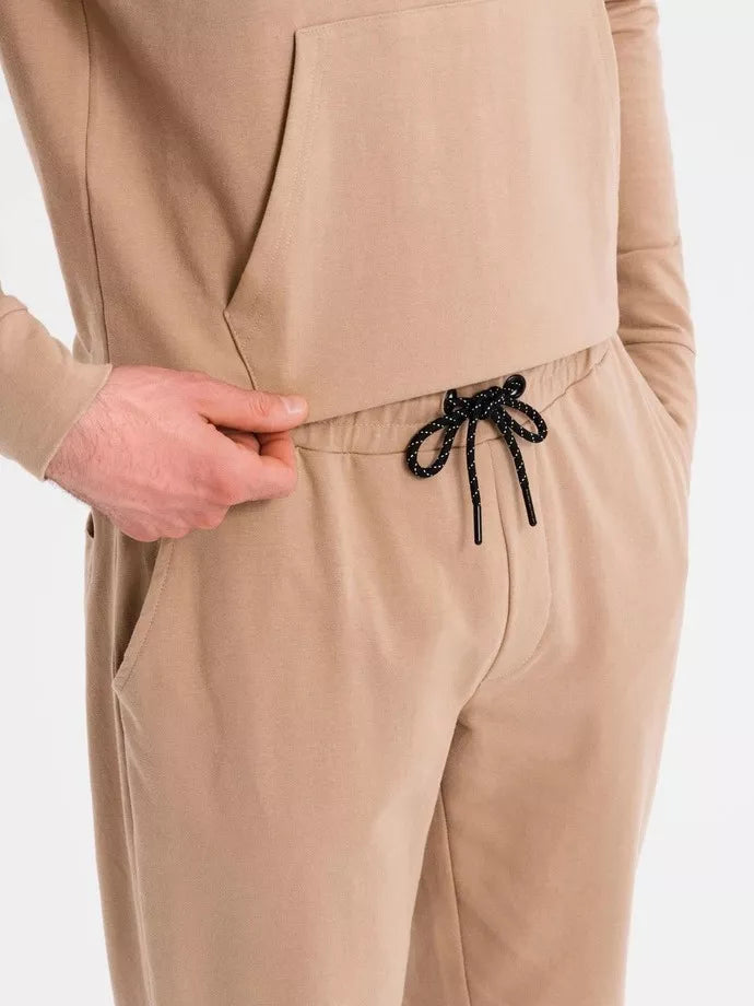 Vīriešu gaiši brūns brīvā laika uzvalks Denat