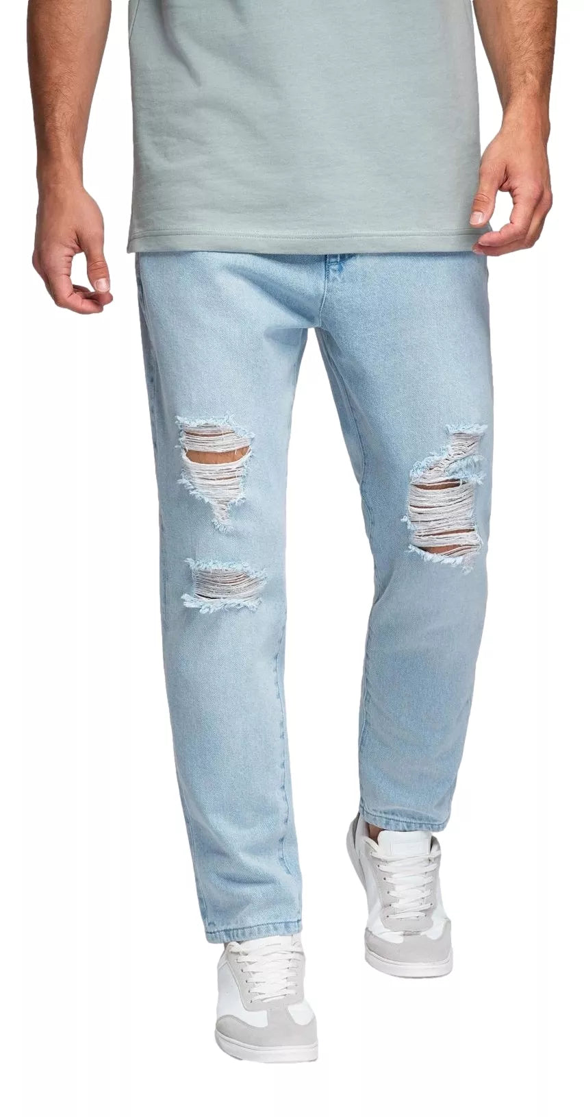 Vīriešu gaiši zilas džinsa bikses Grozs