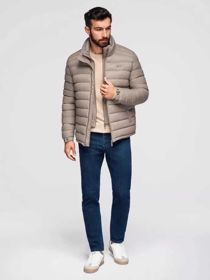 Vīriešu brūna jaka Ozan