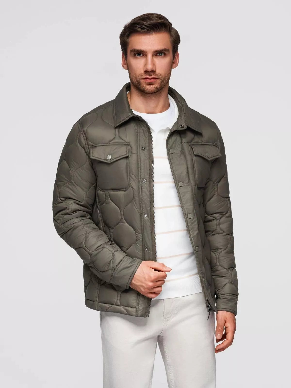 Vīriešu gaiši brūna jaka Lomin