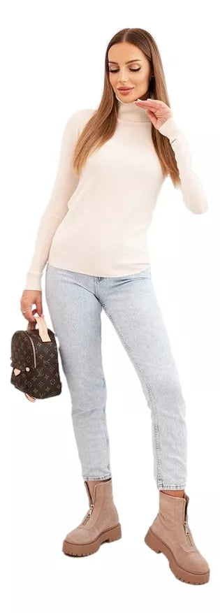 Sieviešu balts džemperis Mākonis 