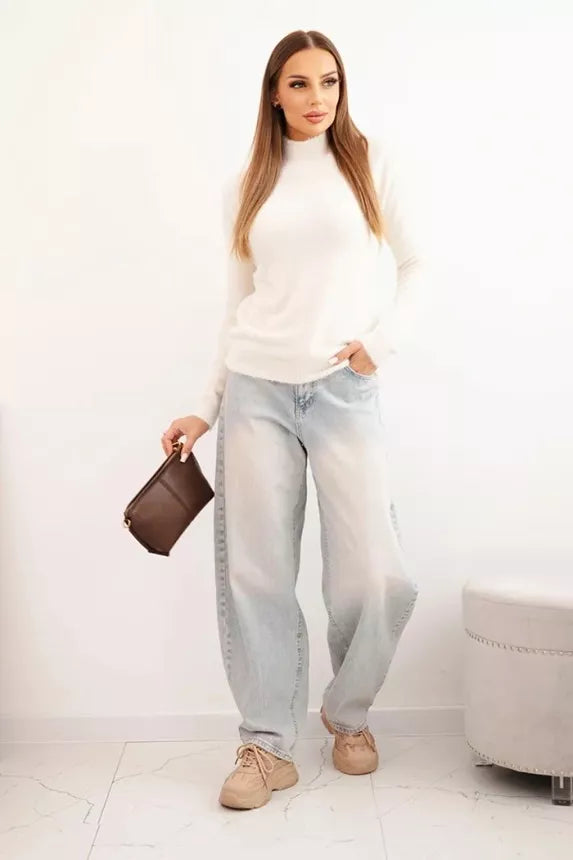 Sieviešu brūns alpakas džemperis Lindi 