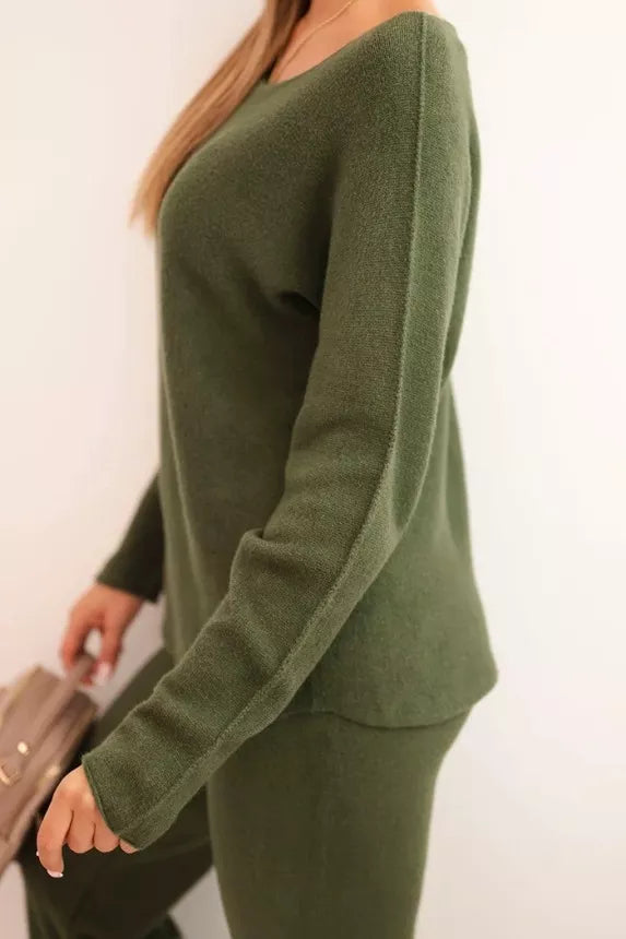 Sieviešu haki krāsas komplekts Lora