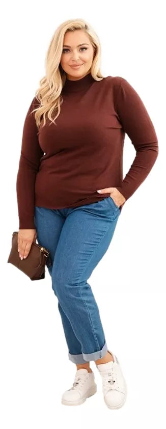 Sieviešu brūns džemperis Kato